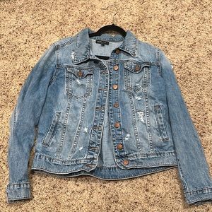 Cute ripped jean jacket